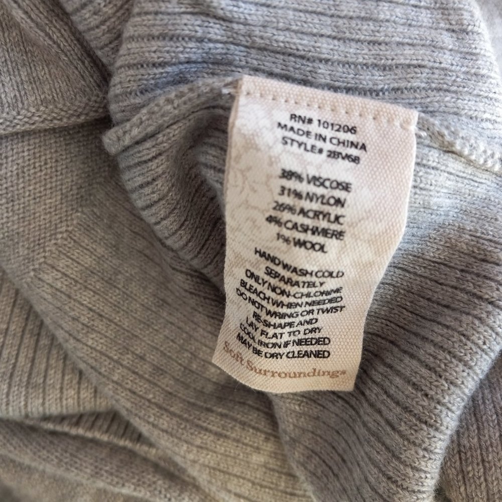 Soft Surroundings Pullover Turtleneck Sweater - image 3